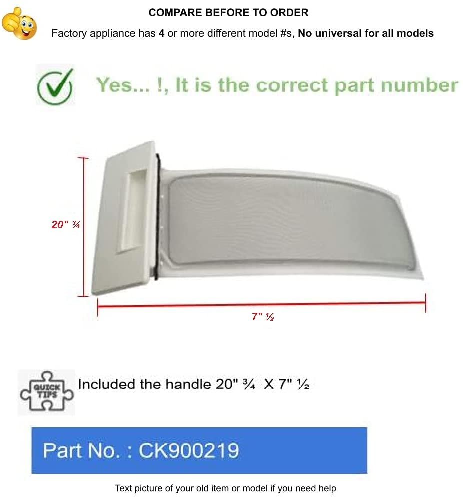 GlobPro PD00033619 EAP11738127 AP6026352 PS11738127 Dryer ONLY fit Lint Screen Measures: Included the handle 20" ¾ X 7" ½ Replacement for and compatible with Kenmore Whirlpool Maytag Amana Heavy DUTY