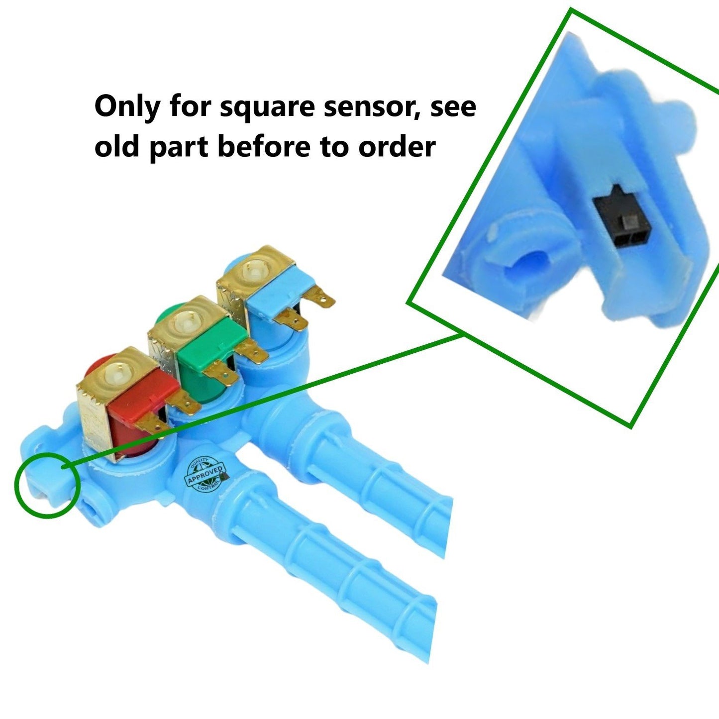 GlobPro PD00000773 PS2330891 AP4354012 EAP2330891 Washer Water Valve 9" ½ length Approx. Replacement for and compatible with Frigidaire Crosley Kenmore Heavy DUTY