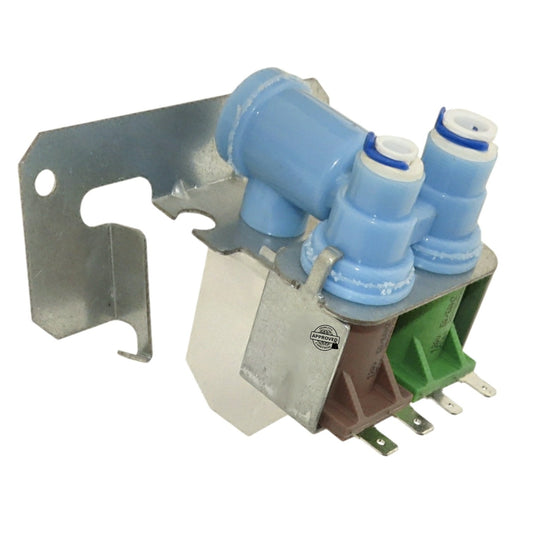 GlobPro IMV-513 IMV513 WR02X10105 WR2X10105 Fridge Water Inlet Valve - ¼" - 5/16" inlet 2 coil Replacement for and compatible with General Electric Kenmore Heavy DUTY