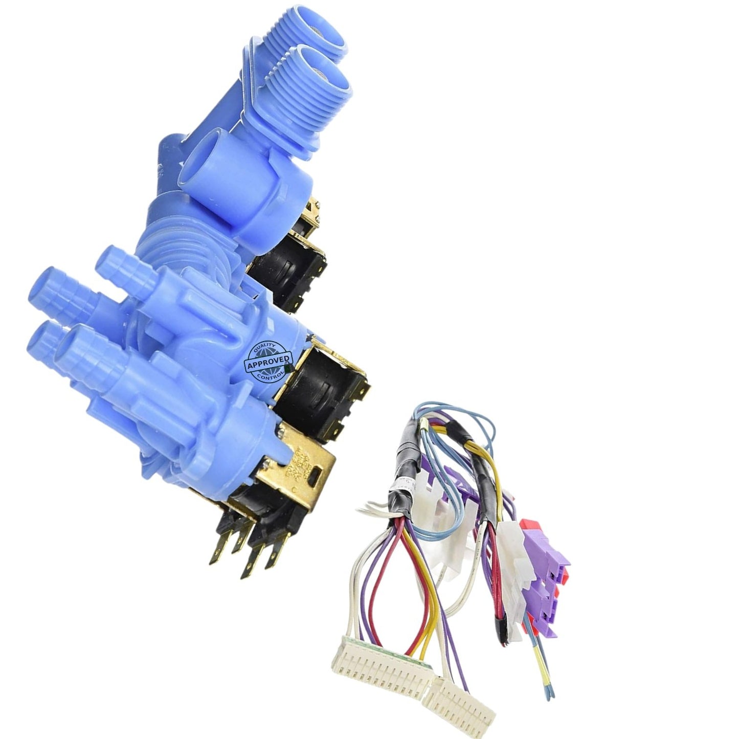 GlobPro W10128457, W10299737, W10323079 Washer Water Inlet Valve 6 coil - 10" ¼ length Approx. Replacement for and compatible with Whirlpool Kenmore Maytag Heavy DUTY