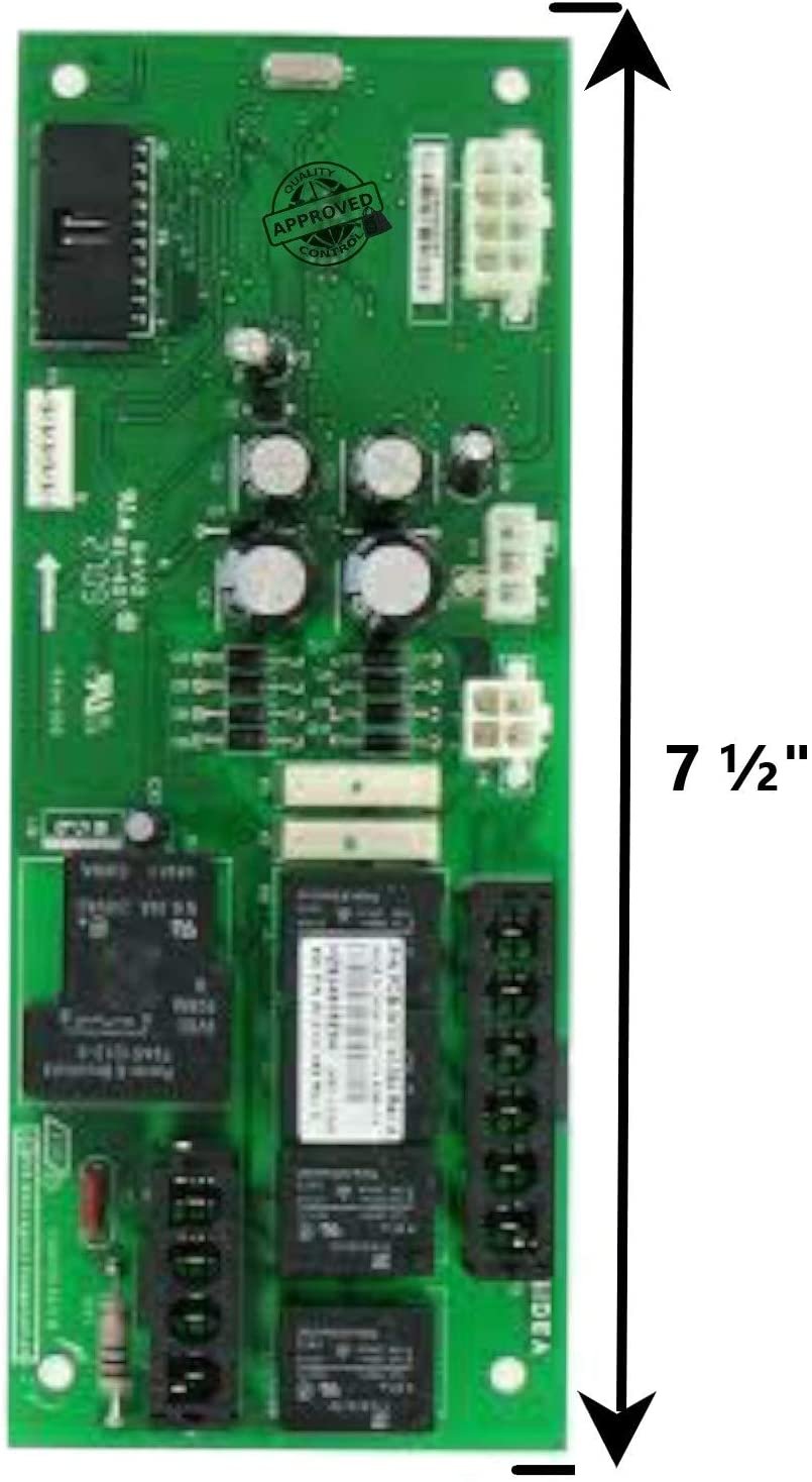 GlobPro 2304115 2304128 2321730 2321774 Ice Maker Main Control Motherboard 7 ½" Approx. Replacement for and compatible with KitchenAid Whirlpool Maytag Kenmore Heavy DUTY